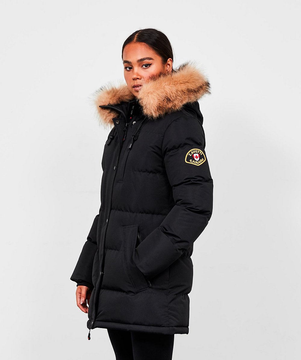 Zavetti Canada Womens Goshawa Puffer Parka Jacket Free UK Shipping