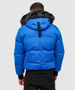 zavetti canada aylmer puffer fur hooded bomber jacket