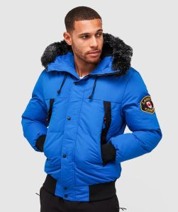 zavetti canada aylmer puffer fur hooded bomber jacket