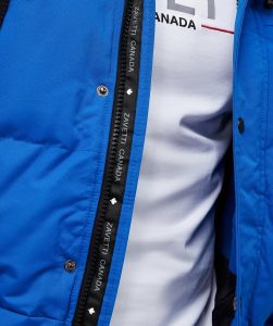 aylmer puffer fur hooded bomber jacket in united kingdom