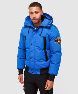 zavetti canada aylmer puffer fur hooded bomber jacket