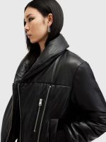 All Saints Lauren Leather Puffer Jacket​