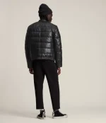 All Saints Russel Leather Puffer Jacket​ in United Kingdom