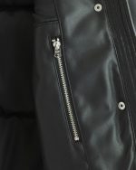 Abercrombie Faux Leather Puffer Jacket​ UK