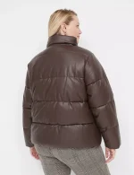 Plus Size Brown puffer jacket​ UK