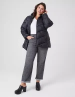 Plus Size Puffer Jacket With Hood​
