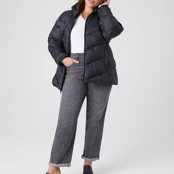 Plus Size Puffer Jacket With Hood​