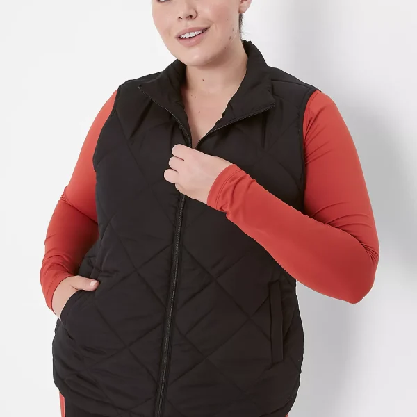Plus Size Puffer Vest