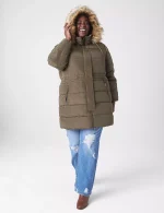 plus size olive puffer jacket​ United Kingdom