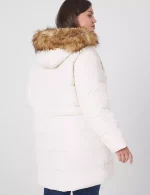 plus size puffer jacket with fur hood​ UK