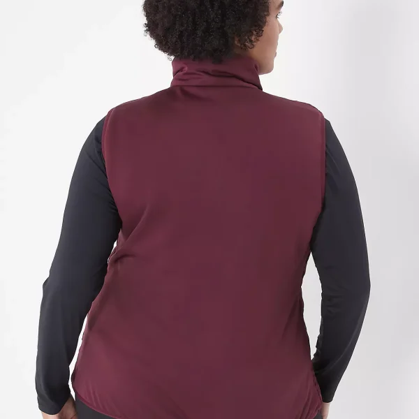 plus size red puffer vest​ UK