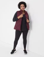 plus size red puffer vest​ United Kingdom